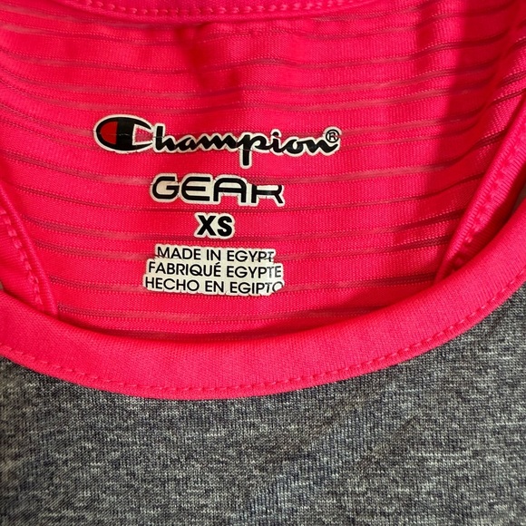 Champion Kids Tank Top in Gray with Pink Accents - Picture 3 of 6